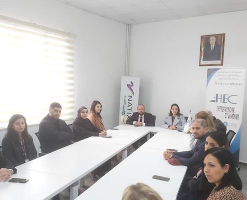 The signing of a partnership agreement with NATIXIS ALGERIA bank and the school