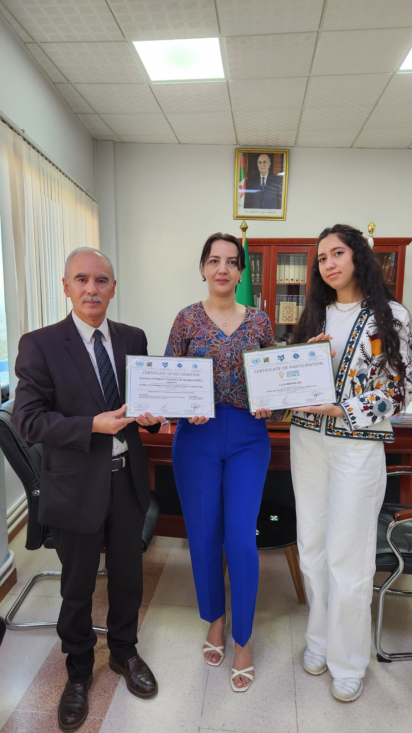 مدرسة الدراسات العليا التجارية تتلقى تكريماً في مسابقة دولية مخصصة لسلاسل الإمداد المستدامة