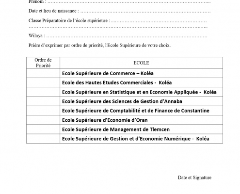 FICHE DE VOEUX CLASSES PREPARATOIRES SEGC-2026